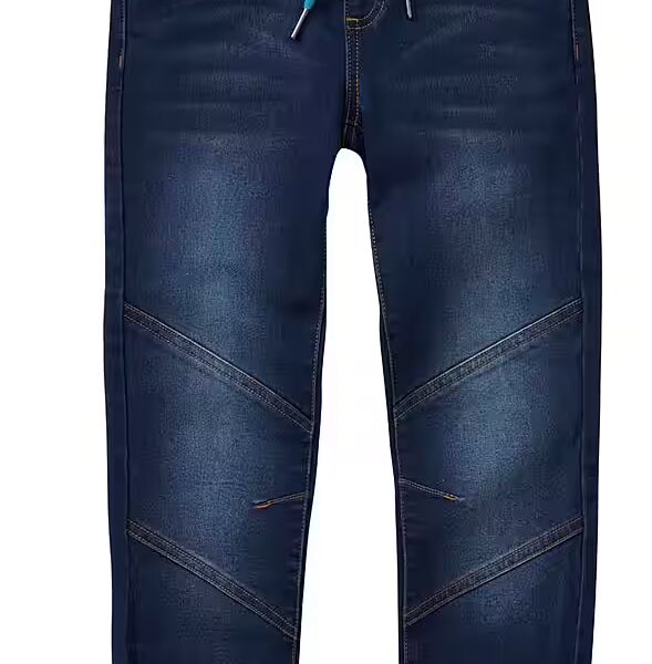 Straight jeans JAKO-O comfortable trousers with knee patches for children, jeans look