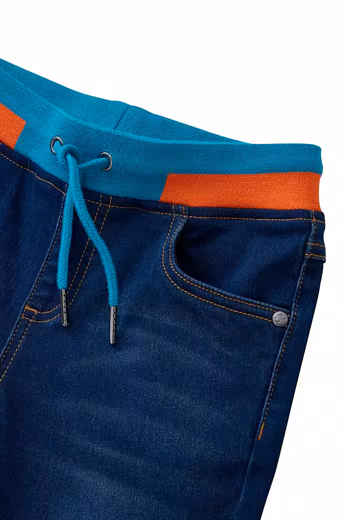 Straight jeans JAKO-O comfortable trousers with knee patches for children, jeans look - Image 4