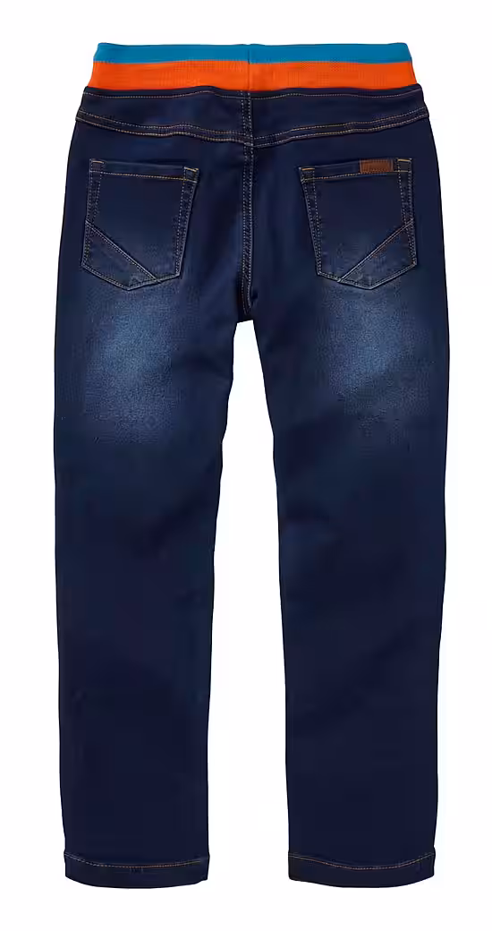 Straight jeans JAKO-O comfortable trousers with knee patches for children, jeans look - Image 2