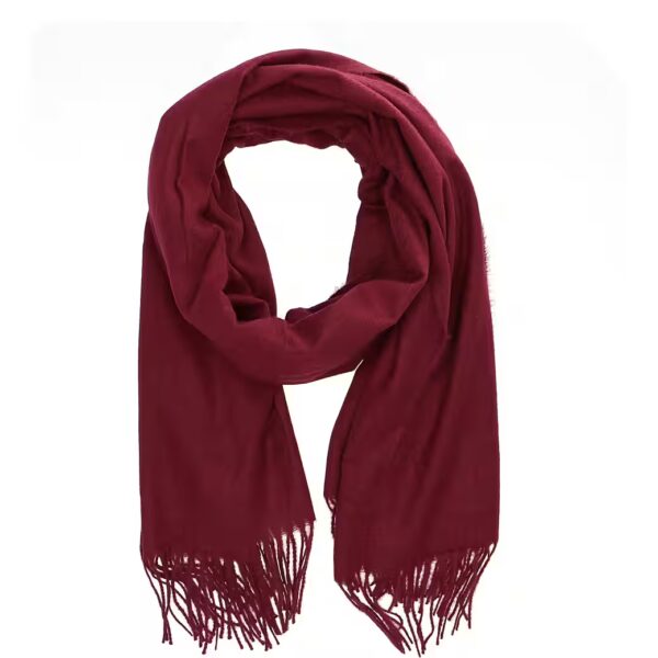 Knitted scarf Antonio burgundy