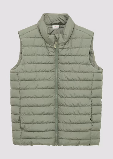 Outdoor jacket Outdoor vest Quilted vest with stand-up collar 1-pc