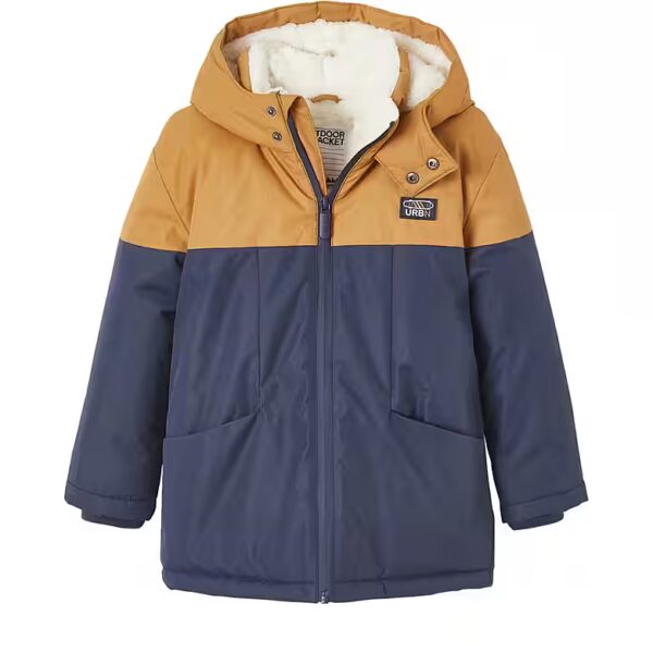 Parka boys' functional jacket with recycled polyester