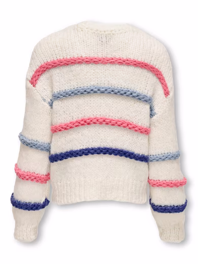 Round neck sweater KOGMY L/S STRIPE O- NECK KNT