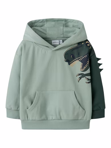 Sweatshirt NMMNASH LS NREG SWEAT WH BRU BOX - Image 2