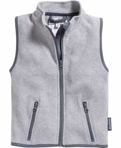 Knitted fleece jacket fleece vest in solid color