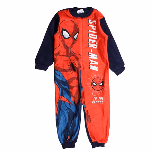 Fleece overall boys overall romper suit pajamas Spiderman 92 98 104 110 116 128