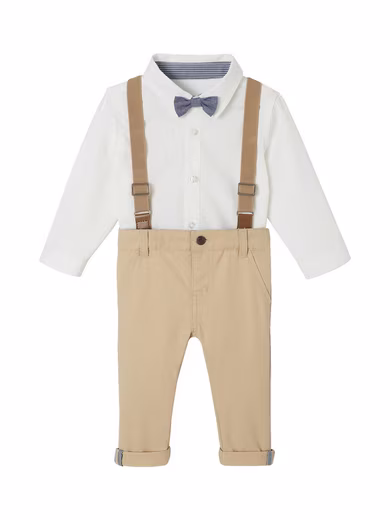 Pants & Shorts Festive Baby Outfit, 4 Pieces