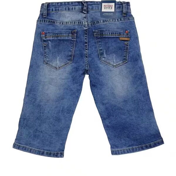 Boys' denim Bermuda shorts, summer jeans, stretch, J306