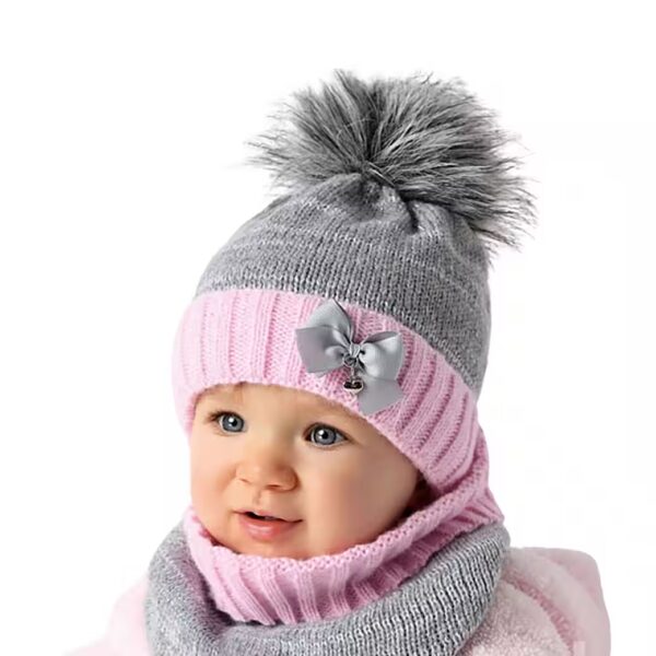Hat & Scarf Knitted Hat Loop Scarf Winter Hat Girls Hat Winter Set