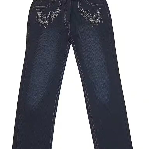 Comfortable jeans. Comfortable girls' jeans with elasticated waistband, M34