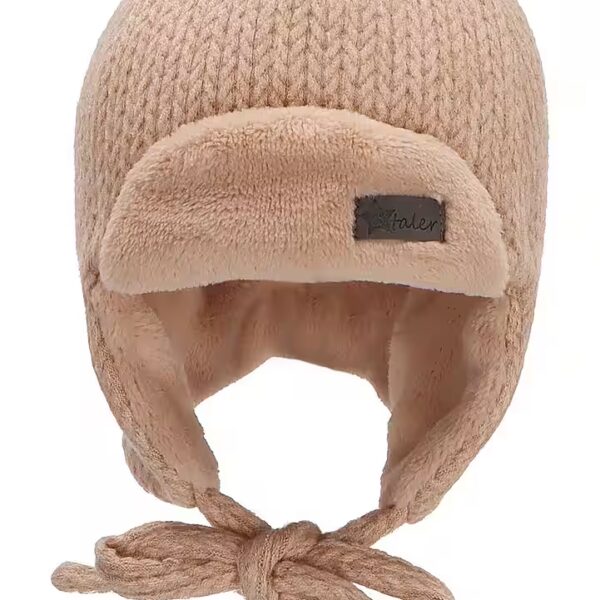 Slip-on hat Sterntaler® aviator hat knitted look