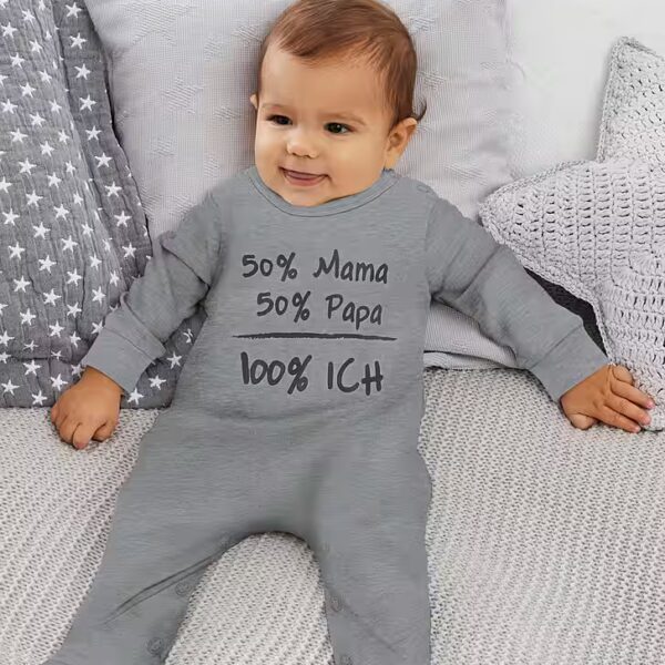 Sleepsuit 50% mom, 50% dad