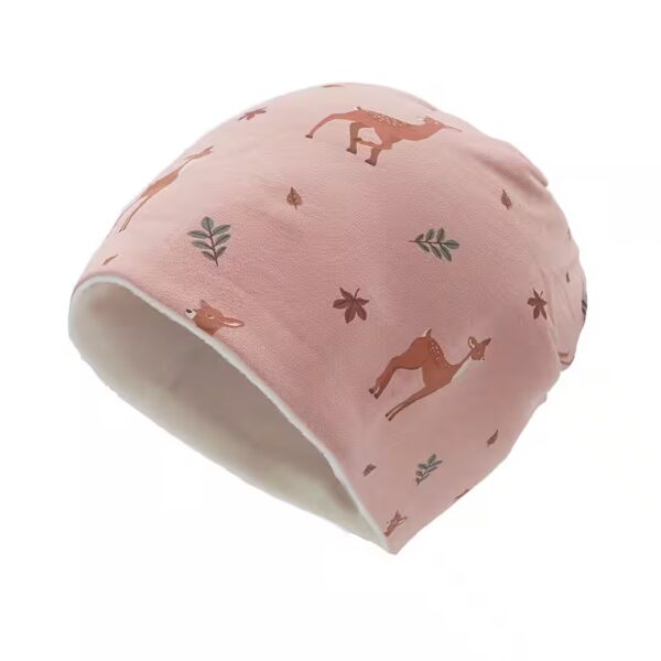Jersey hat MINI GIRL-Beanie deer fleece lining