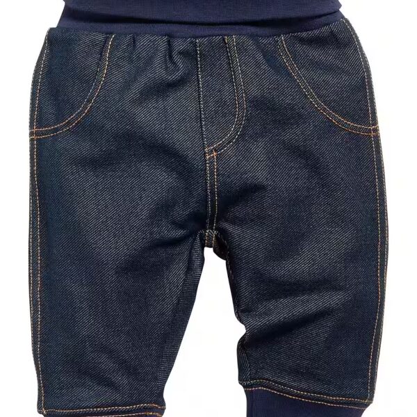 Pull-on pants baby sweatpants jeans look