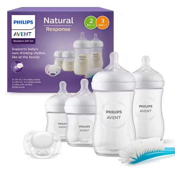 Natural Response Baby Bottle Starter Set for Newborns SCD838/11