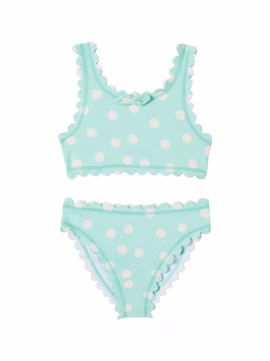 Swimsuit girls bikini with polka dots