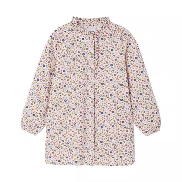 Long-sleeved floral shirt, girls' painting smock LILIBETH