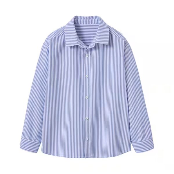 Long-sleeved striped shirt for boys