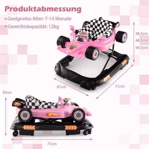 Walker 4-in-1 Baby Walker, Height Adjustable - Image 4