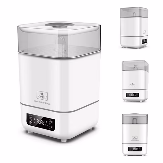 Steam sterilizer, sterilizer and dryer Touchscreen display, measuring cup, 2 baskets