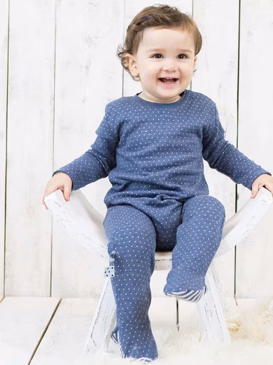 Romper Baby Sleeping Romper Polka Dot Made of Organic Cotton