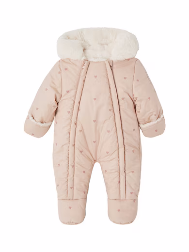 Jumpsuit Baby Winter Jumpsuit with Hearts, Recycled Material
