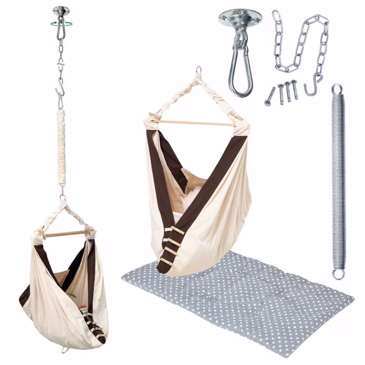 Baby swing Kangoo Set power Hook TÜV tested - complete set for babies up to 15 kilos