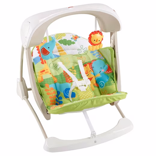 Baby swing Mattel CCN92 - Fisher-Price - 2 in 1 baby swing with movement and sou