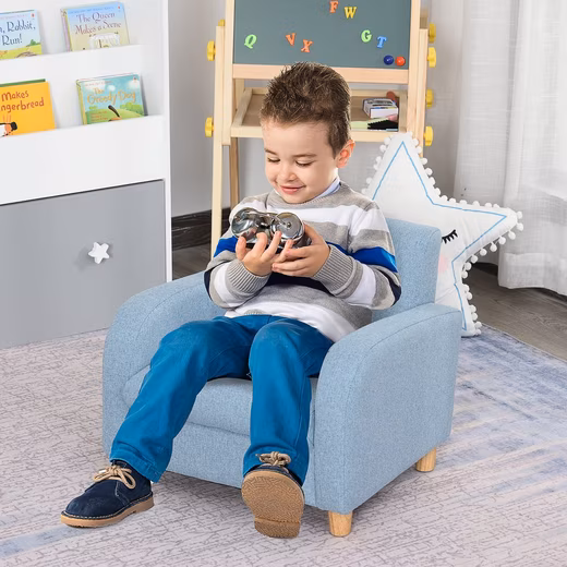 Children's Armchair Children's Sofa with Thick Foam and Thick Seat Cushions