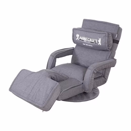 Children's Armchair Gaming Chair MINECRAFT, Grey, Fabric Cover