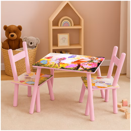 Children's seating group Children's table group Flower fairy