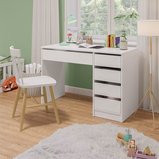 Children's desk Nore white