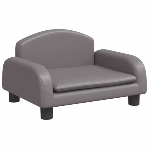 Children's Sofa Children's Sofa Grey 50x40x30 cm Faux Leather Children's Couch Children's Furniture Children's Sofa