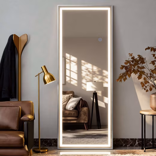 Full Length Mirror LED Full Length Mirror with Touch Light & 3 Color Temperatures