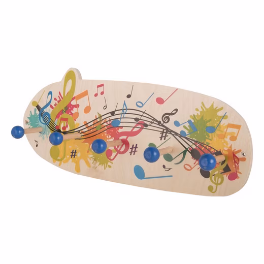 Coat rack Coat rack with cheerful music print