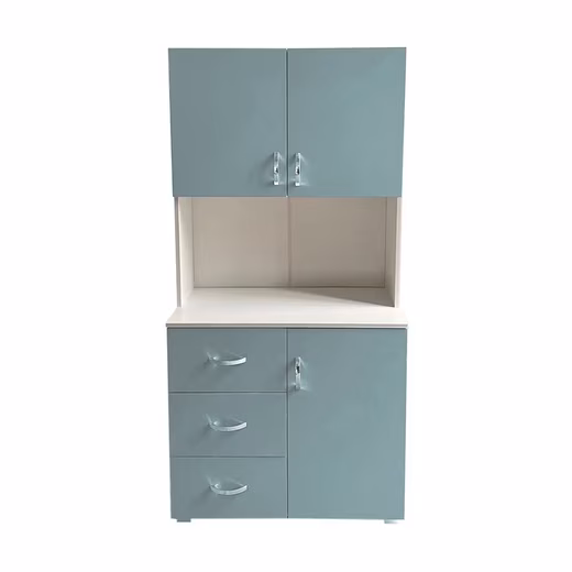 Children's Wardrobe Children's Room Wardrobe Light Blue White