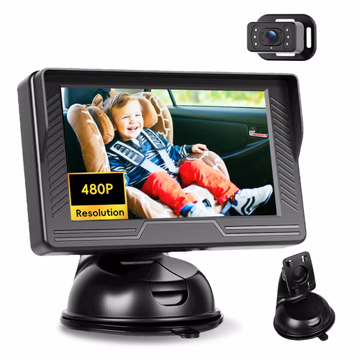 Baby monitor 4.3' / 6.86' Car backseat monitor, baby monitor