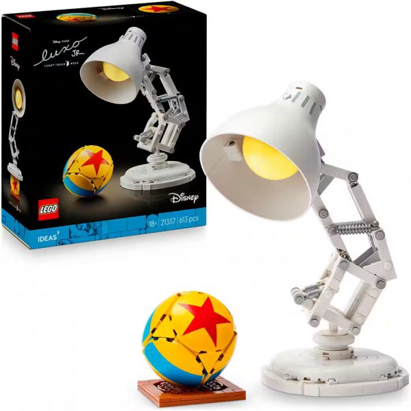 Disney Pixar Luxo Jr. (21357), LEGO Ideas Construction Bricks (613 pcs), Made in Europe