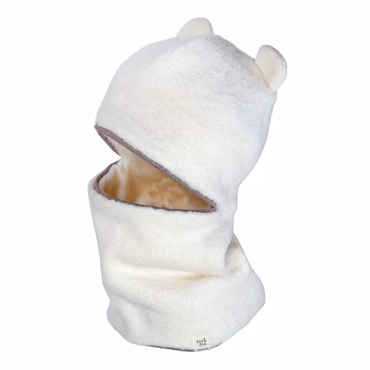 GOTS certified MINI balaclava, Sherpa-style ears