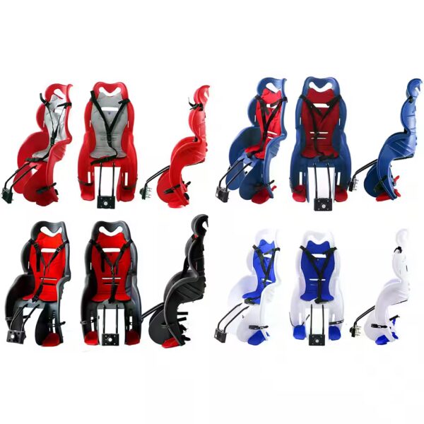 Bicycle child seat anthracite red safety seat