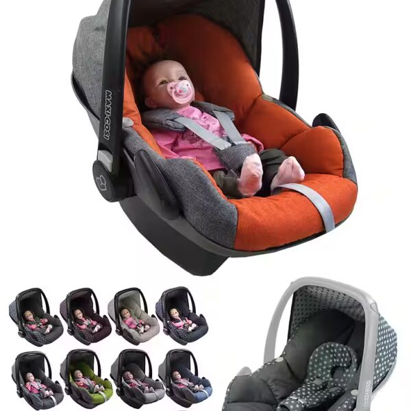 Baby car seat replacement cover compatible with Maxi Cosi Pebble baby car seat, 5-piece set