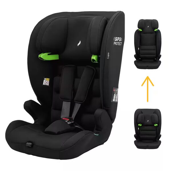 Lupo i-Size car seat From 15 months to 12 years, from 76 cm to 150 cm, child seat without Isofix, for children from 76-150 cm
