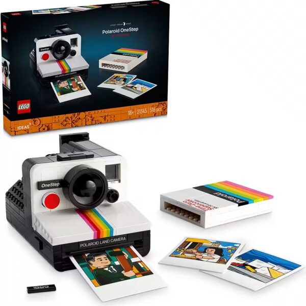Polaroid OneStep SX-70 instant camera (21345), LEGO Ideas construction bricks (516 pcs), Made in Europe