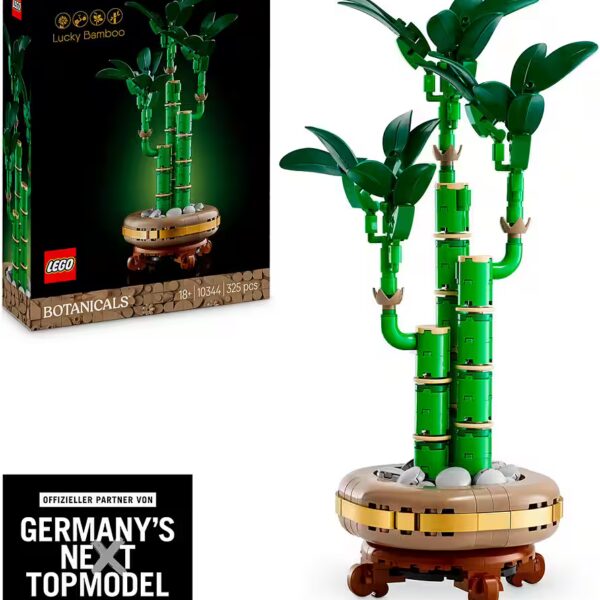 Lucky Bamboo (10344), LEGO Botanicals Construction Bricks (325 pcs), Made in Europe