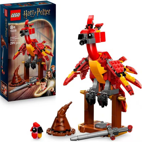Fawkes: Dumbledore's Phoenix (76448), LEGO Harry Potter™ Construction Bricks (299 pcs), Made in Europe