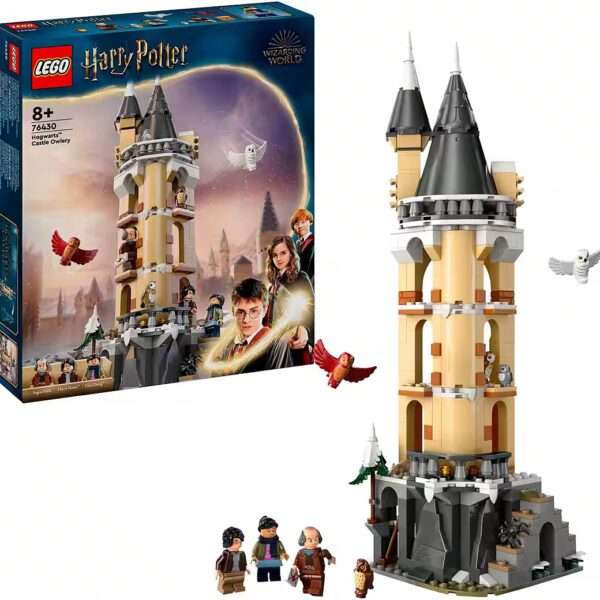 Owlery at Hogwarts™ Castle (76430), LEGO® Harry Potter™ Building Blocks (364 pcs), Made in Europe