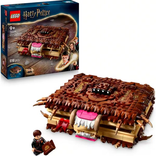 Biting Monster Book of Monsters (76449), LEGO Harry Potter™ Construction Bricks (518 pcs), Made in Europe