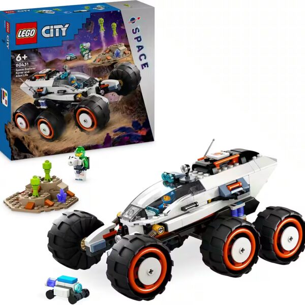 Space Rover with Aliens (60431), LEGO City Construction Bricks (311 pcs), Made in Europe