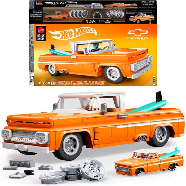 Model kit Mattel Brick Shop Hot Wheels, ELITE SERIES CHEVY Scale 1:16, (858 pieces)