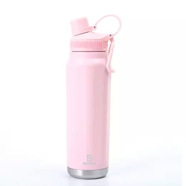 Thermos flask, insulated bottle, stainless steel, 800 ml, sports swing-top closure, leak-proof